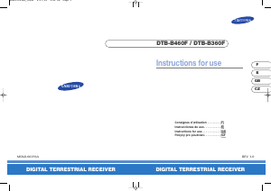 Mode d’emploi Samsung DTB-B360F Récepteur numérique