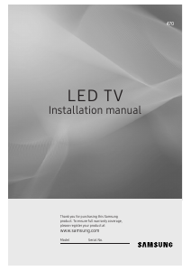 Manual Samsung HG49EJ470AC LED Television