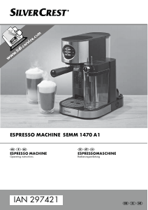 Manual SilverCrest IAN 297421 Espresso Machine