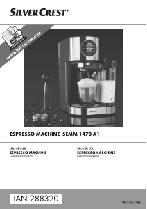 Bedienungsanleitung SilverCrest IAN 288320 Espressomaschine