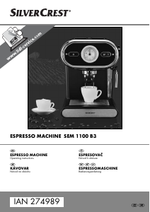 Bedienungsanleitung SilverCrest IAN 274989 Espressomaschine