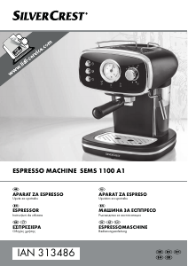 Bedienungsanleitung SilverCrest SEMS 1100 A1 Espressomaschine