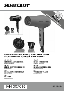 Manual SilverCrest SHTT 2200 B1 Hair Dryer