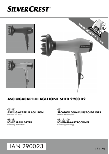 Manual SilverCrest SHTD 2200 D2 Hair Dryer