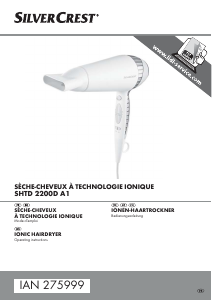 Manual SilverCrest IAN 275999 Hair Dryer
