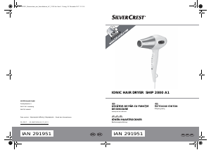Kullanım kılavuzu SilverCrest SHIP 2000 A1 Saç kurutma makinesi