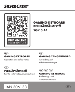 Manual SilverCrest SGK 3 A1 Keyboard