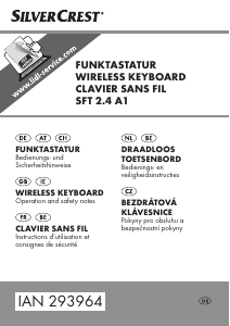 Mode d’emploi SilverCrest SFT 2.4 A1 Clavier