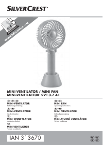 Manual SilverCrest SVT 3.7 A1 Fan