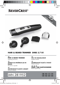 Manual SilverCrest SHBS 3.7 B1 Beard Trimmer