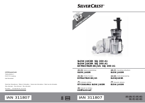 Instrukcja SilverCrest SSJ 300 A1 Sokowirówka