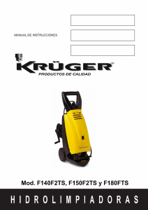 Manual de uso Krüger F140F2TS Limpiadora de alta presión