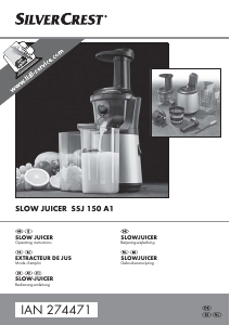 Manual SilverCrest SSJ 150 A1 Juicer