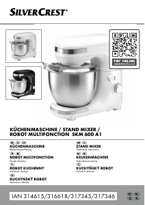 Bedienungsanleitung SilverCrest IAN 317345 Standmixer