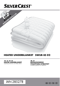 Manual SilverCrest SWUB 85 D2 Electric Blanket