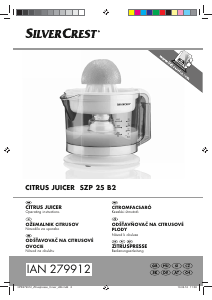Manual SilverCrest IAN 279912 Citrus Juicer