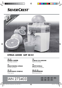 Manual SilverCrest IAN 273403 Citrus Juicer