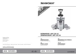 Manual SilverCrest SZP 130 A1 Citrus Juicer