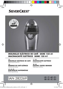 Manual SilverCrest IAN 282269 Moinho de café