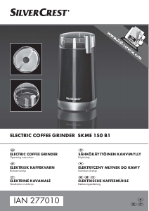 Bedienungsanleitung SilverCrest IAN 277010 Kaffeemühle