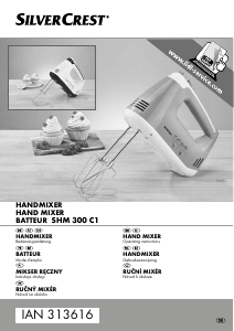 Manual SilverCrest SHM 300 C1 Hand Mixer