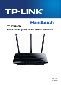 Bedienungsanleitung TP-Link TD-W9980B Router