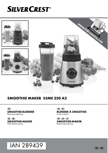 Brugsanvisning SilverCrest IAN 289439 Blender