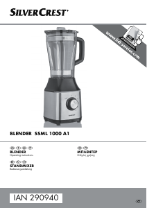 Handleiding SilverCrest SSML 1000 A1 Blender