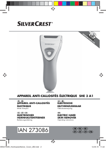 Mode d’emploi SilverCrest IAN 273086 Ponceuse de pieds