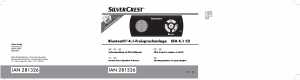 Manuale SilverCrest SFA 4.1 C2 Dispositivo vivavoce