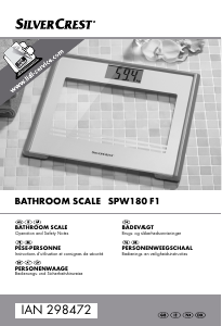 Manual SilverCrest SPW 180 F1 Scale