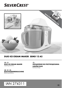 Manual SilverCrest SEMD 12 A2 Ice Cream Machine