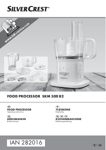 Manual SilverCrest SKM 500 B2 Food Processor