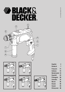 Manual de uso Black and Decker KR60K Taladradora de percusión