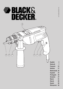 Käyttöohje Black and Decker KR50CRE Iskuporakone