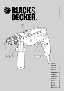 Manual de uso Black and Decker KR50RE Taladradora de percusión
