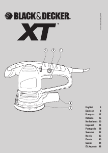 Manual de uso Black and Decker XTA90EK Lijadora excéntrica