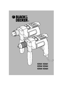 Mode d’emploi Black and Decker KD562 Perforateur