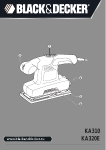 Käyttöohje Black and Decker KA320E Tasohiomakone