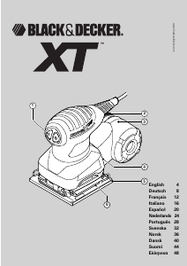 Manual de uso Black and Decker XTA71 Lijadora orbital