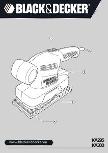 Manuale Black and Decker KA295 Levigatrice orbitale