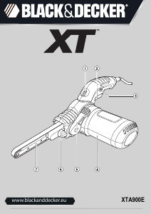 Bruksanvisning Black and Decker XTA900E Båndsliper