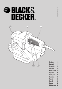 Bruksanvisning Black and Decker KA85E Bandslipar