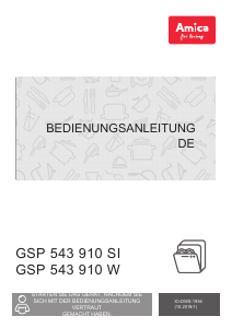 Bedienungsanleitung Amica GSP 543 910 W Geschirrspüler