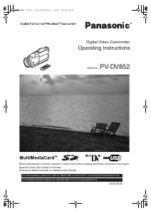 Manual Panasonic PV-DV852 Camcorder