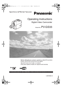 Handleiding Panasonic PV-GS33 Camcorder
