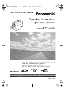 Handleiding Panasonic PV-GS55 Camcorder