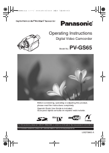 Manual Panasonic PV-GS65 Camcorder