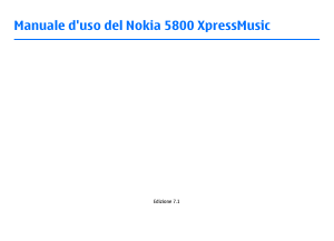Manuale Nokia 5800 XpressMusic Telefono cellulare