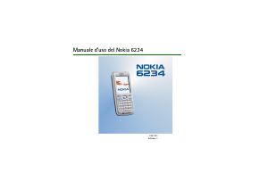 Manuale Nokia 6234 Telefono cellulare